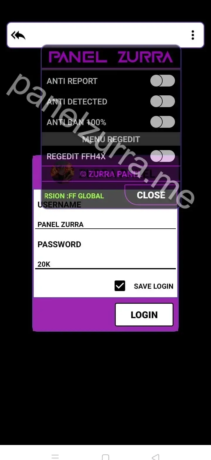 Screenshot of Panelzurra Game Cheats
